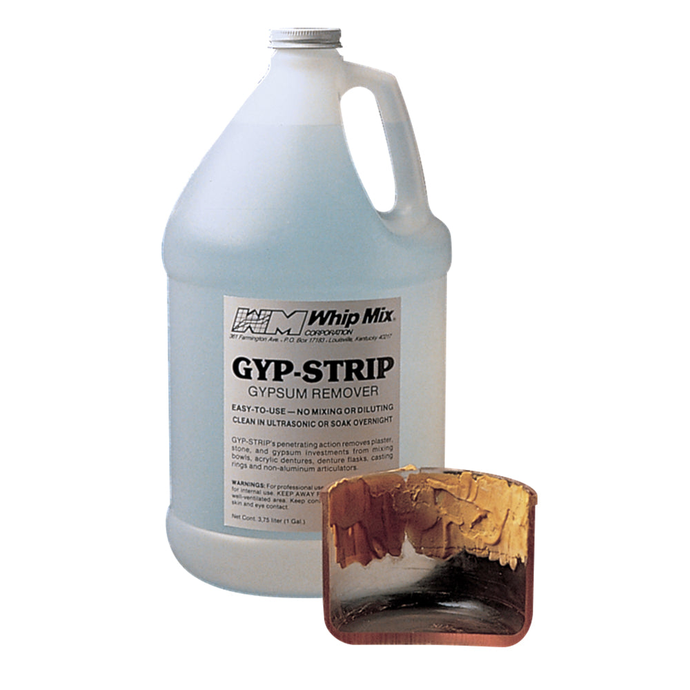 Whip Mix Gyp-Strip Model Hardener Gypsum Remover - 128 Oz. (1 Gallon) Single Bottle Whip Mix Gyp-Strip Model Hardener Gypsum Remover - 128 Oz. (1 Gallon) Single Bottle